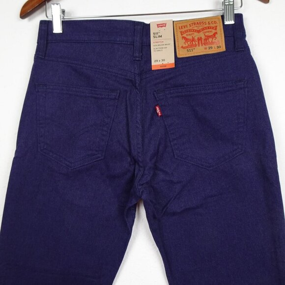Levi's 511 Slim Pants Men's Size 29x30 Blue Stretch WARM Eco Performance - Picture 6 of 12